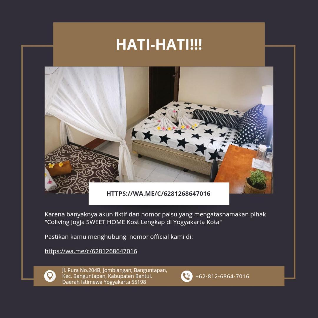 Coliving Jogja Sweet Home Kost Lengkap Di Jogjakarta Εξωτερικό φωτογραφία